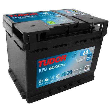 TUDOR TL600 Battery 12V 60Ah 640A B13 EFB Battery